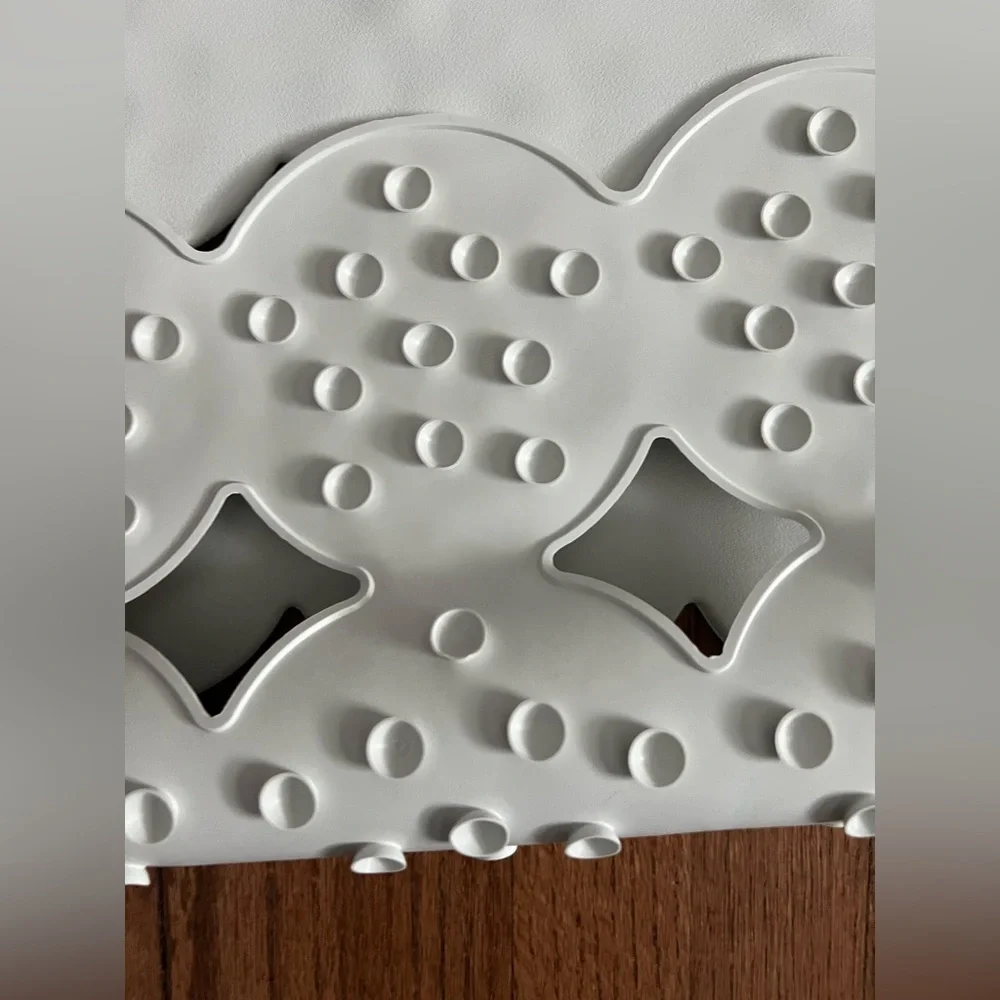 Nonslip White Suction Bathmat
